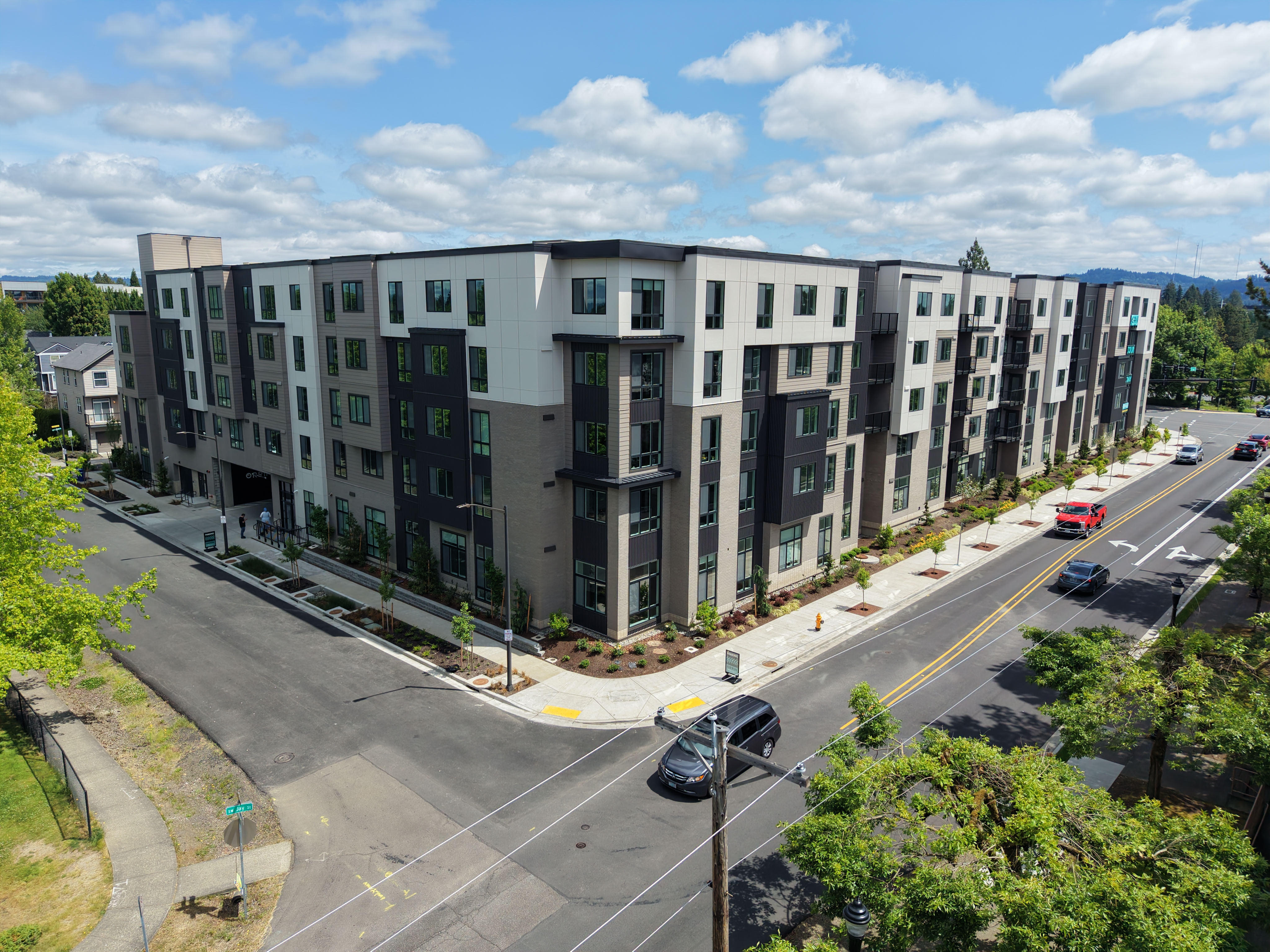 Modern apartment building exterior Hillboro OR